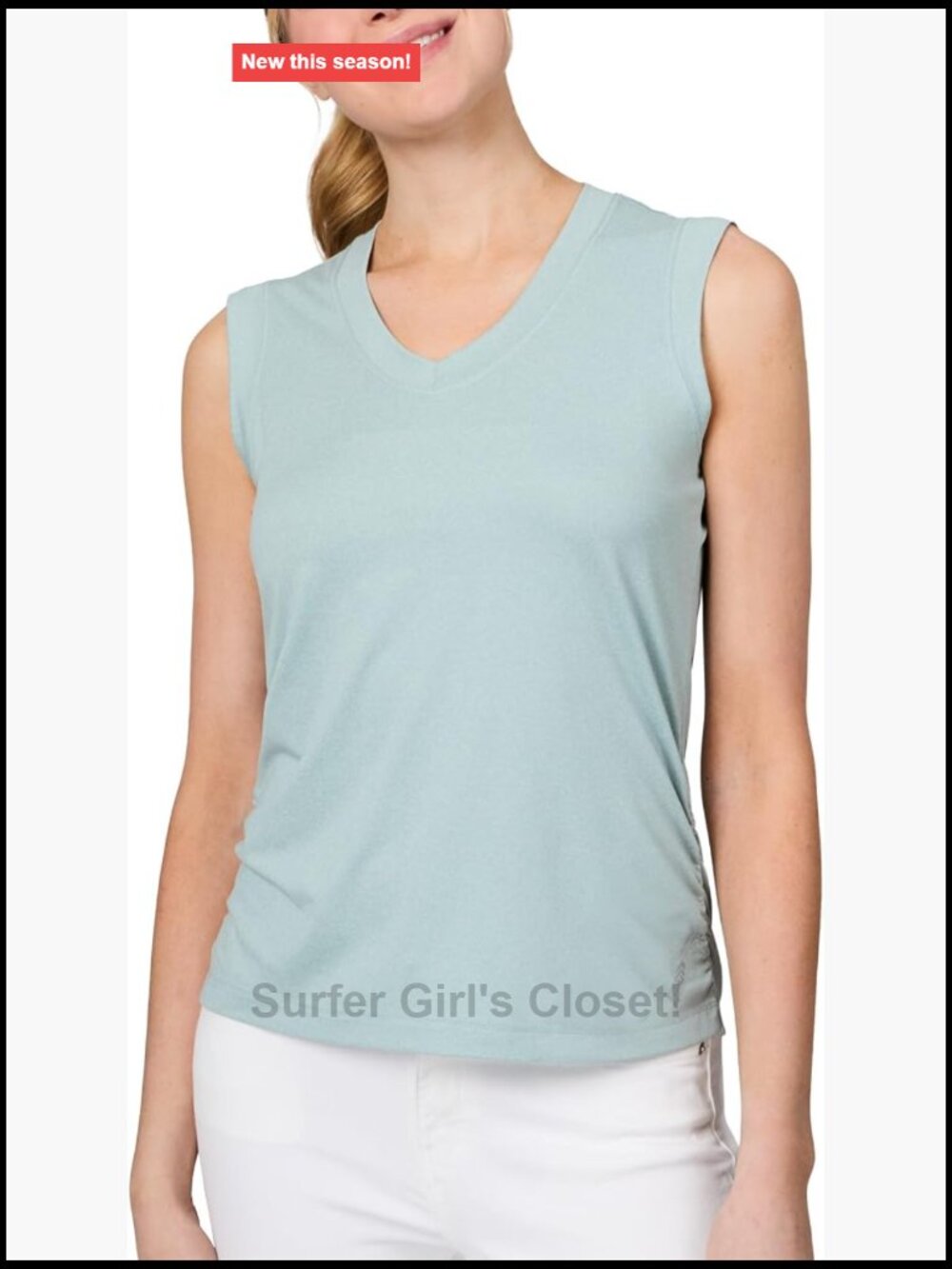 Women's UV Protection Racerback Tank Top Quick-Dry Athletic V-Neck